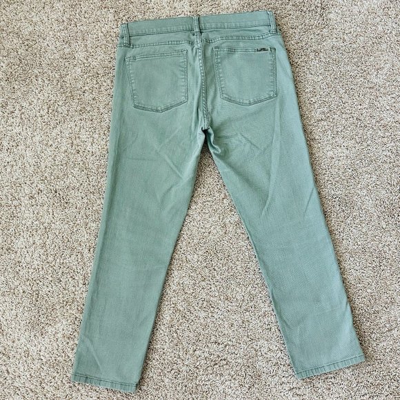 🍀 LAUREN RALPH LAUREN Women Light Green Modern Straight Cropped Pants Sz 6 x25" - Picture 4 of 6